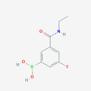 molecular formula C9H11BFNO3 B1417935 (3-(Ethylcarbamoyl)-5-fluorophenyl)boronic acid CAS No. 874219-38-2