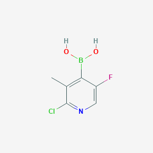 molecular formula C6H6BClFNO2 B1417938 (2-氯-5-氟-3-甲基吡啶-4-基)硼酸 CAS No. 1072944-10-5