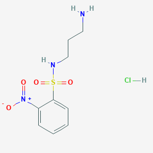 molecular formula C9H14ClN3O4S B1417940 N-(3-氨基丙基)-2-硝基苯磺酰胺盐酸盐 CAS No. 863983-46-4