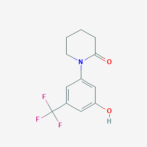 1-(3-Hydroxy-5-trifluoromethylphenyl)piperidin-2-one