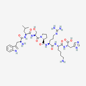 L-Tryptophyl-L-leucyl-L-seryl-L-prolyl-N~5~-(diaminomethylidene)-L-ornithyl-L-lysyl-L-histidine