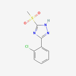 3-(2-Chlorophenyl)-5-(methanesulfonyl)-1H-1,2,4-triazole