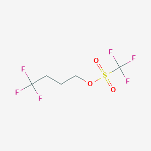 molecular formula C5H6F6O3S B1417946 4,4,4-三氟丁基三氟甲磺酸酯 CAS No. 885275-65-0