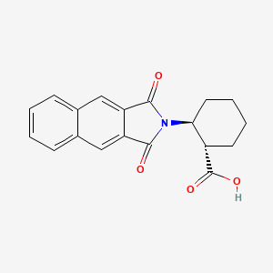 molecular formula C19H17NO4 B1417948 (1S,2S)-2-(1,3-Dioxo-1H-benzo[f]isoindol-2(3H)-yl)cyclohexanecarboxylic acid CAS No. 642995-16-2