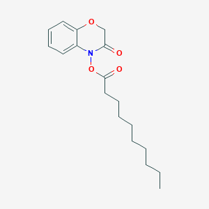 molecular formula C18H25NO4 B14179486 4-(Decanoyloxy)-2H-1,4-benzoxazin-3(4H)-one CAS No. 918639-53-9