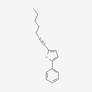 2-(Hept-1-YN-1-YL)-5-phenyltellurophene