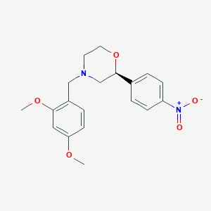 (2S)-4-[(2,4-dimethoxyphenyl)methyl]-2-(4-nitrophenyl)morpholine