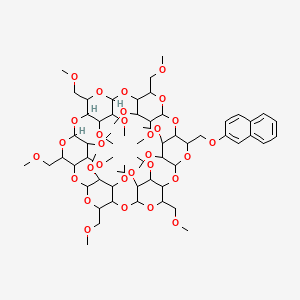 molecular formula C63H100O30 B1417950 Mono-6-O-(2-naphthyl)-per-O-methyl-alpha-cyclodextrin CAS No. 1019999-18-8