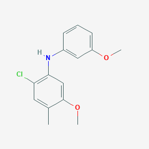 2-Chloro-5-methoxy-N-(3-methoxyphenyl)-4-methylaniline