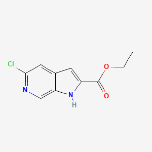 B1417955 ethyl 5-chloro-1H-pyrrolo[2,3-c]pyridine-2-carboxylate CAS No. 800401-67-6