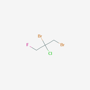molecular formula C3H4Br2ClF B1417956 1,2-二溴-2-氯-3-氟丙烷 CAS No. 70192-60-8