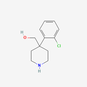 [4-(2-Chlorophenyl)piperidin-4-yl]methanol