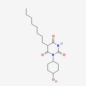 1-(4-Hydroxycyclohexyl)-5-octylbarbituric acid