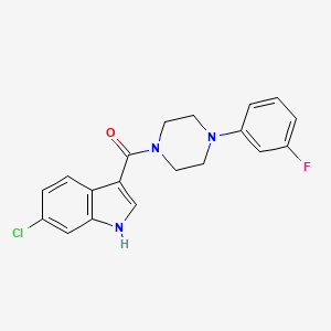 molecular formula C19H17ClFN3O B14179614 (6-Chloro-1H-indol-3-yl)[4-(3-fluorophenyl)piperazin-1-yl]methanone CAS No. 923296-52-0