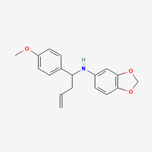 N-[1-(4-Methoxyphenyl)but-3-en-1-yl]-2H-1,3-benzodioxol-5-amine