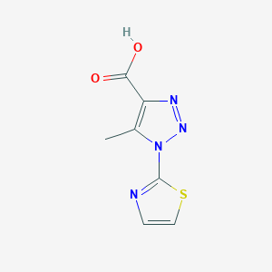B1417969 5-methyl-1-(1,3-thiazol-2-yl)-1H-1,2,3-triazole-4-carboxylic acid CAS No. 1210478-20-8