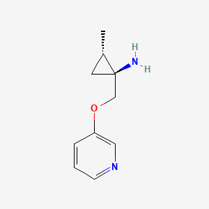 (1S,2S)-2-Methyl-1-{[(pyridin-3-yl)oxy]methyl}cyclopropan-1-amine