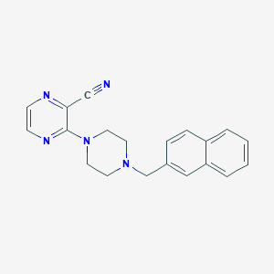 3-{4-[(Naphthalen-2-yl)methyl]piperazin-1-yl}pyrazine-2-carbonitrile