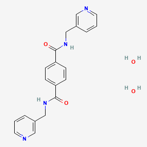 1-N,4-N-bis(pyridin-3-ylmethyl)benzene-1,4-dicarboxamide;dihydrate