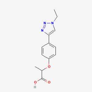 2-[4-(1-Ethyl-1H-1,2,3-triazol-4-yl)phenoxy]propanoic acid