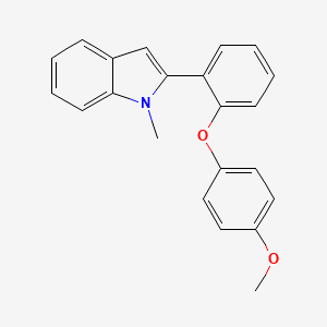 2-[2-(4-Methoxyphenoxy)phenyl]-1-methyl-1H-indole