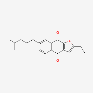 2-Ethyl-7-(4-methylpentyl)naphtho[2,3-b]furan-4,9-dione