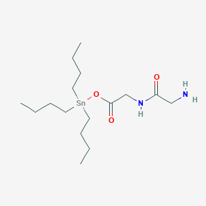 molecular formula C16H34N2O3Sn B14179830 N-{2-Oxo-2-[(tributylstannyl)oxy]ethyl}glycinamide CAS No. 850582-02-4