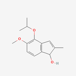 1H-Inden-1-ol, 5-methoxy-2-methyl-4-(1-methylethoxy)-