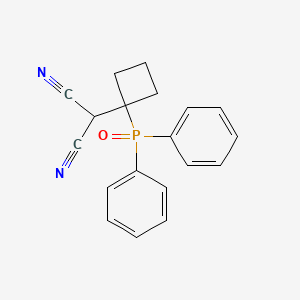 molecular formula C19H17N2OP B14179861 [1-(Diphenylphosphoryl)cyclobutyl]propanedinitrile CAS No. 922729-99-5