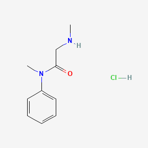 molecular formula C10H15ClN2O B1417990 N-甲基-2-甲基氨基-N-苯基乙酰胺盐酸盐 CAS No. 877879-80-6