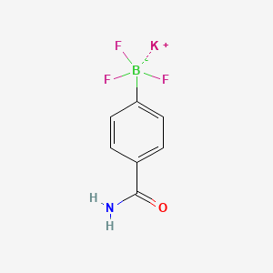 molecular formula C7H6BF3KNO B1417996 三氟硼酸钾（4-氨基羰基苯基） CAS No. 850623-63-1