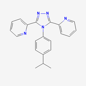 2,2'-{4-[4-(Propan-2-yl)phenyl]-4H-1,2,4-triazole-3,5-diyl}dipyridine