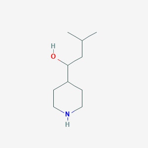 B1417998 3-Methyl-1-(piperidin-4-yl)butan-1-ol CAS No. 915921-27-6