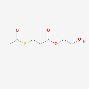 2-Hydroxyethyl 3-(acetylsulfanyl)-2-methylpropanoate