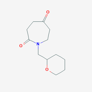 B1417999 1-(Tetrahydro-2H-pyran-2-ylmethyl)azepane-2,5-dione CAS No. 915924-81-1