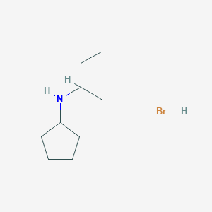 molecular formula C9H20BrN B1418000 溴化氢(仲丁基)环戊胺 CAS No. 1609408-90-3