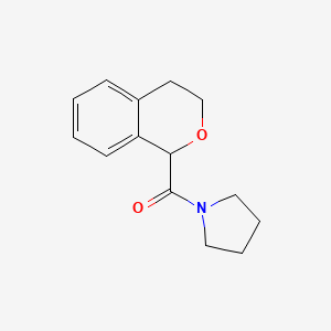 molecular formula C14H17NO2 B1418007 1-(3,4-二氢-1H-2-苯并吡喃-1-羰基)吡咯烷 CAS No. 896938-09-3