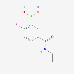 B1418011 (5-(Ethylcarbamoyl)-2-fluorophenyl)boronic acid CAS No. 874289-45-9