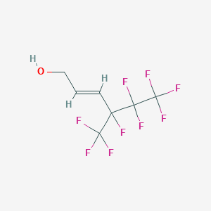 molecular formula C7H5F9O B1418013 4,5,5,6,6,6-六氟-4-(三氟甲基)己-2-烯-1-醇 CAS No. 239463-99-1