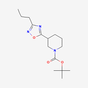 molecular formula C15H25N3O3 B1418020 3-(3-丙基-1,2,4-恶二唑-5-基)哌啶-1-羧酸叔丁酯 CAS No. 902837-23-4