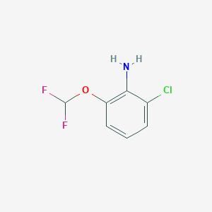molecular formula C7H6ClF2NO B1418021 2-氯-6-(二氟甲氧基)苯胺 CAS No. 865149-76-4