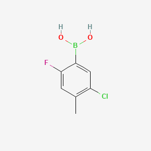 molecular formula C7H7BClFO2 B1418022 5-Chloro-2-fluoro-4-methylphenylboronic acid CAS No. 1072952-42-1