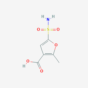 molecular formula C6H7NO5S B1418025 2-甲基-5-磺酰基呋喃-3-甲酸 CAS No. 408536-00-5