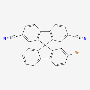 9,9'-Spirobi[9H-fluorene]-2,7-dicarbonitrile, 2'-bromo-