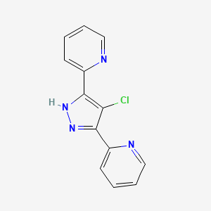 2,2'-(4-Chloro-1H-pyrazole-3,5-diyl)dipyridine