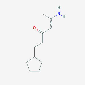 5-Amino-1-cyclopentylhex-4-en-3-one