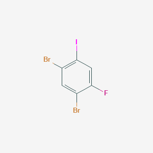 molecular formula C6H2Br2FI B1418035 2,4-二溴-5-氟碘苯 CAS No. 1000578-13-1