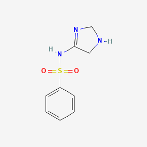 molecular formula C9H11N3O2S B14180363 N-(2,5-dihydro-1H-imidazol-4-yl)benzenesulfonamide CAS No. 902336-00-9