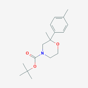 molecular formula C17H25NO3 B1418040 4-Boc-2-甲基-2-(对甲苯基)吗啉 CAS No. 902836-80-0