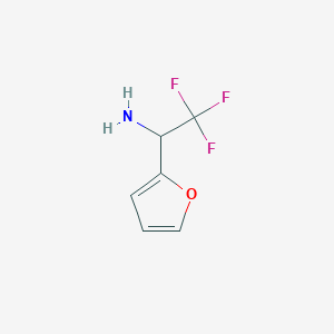 molecular formula C6H6F3NO B1418042 2,2,2-三氟-1-(呋喃-2-基)乙胺 CAS No. 65686-90-0